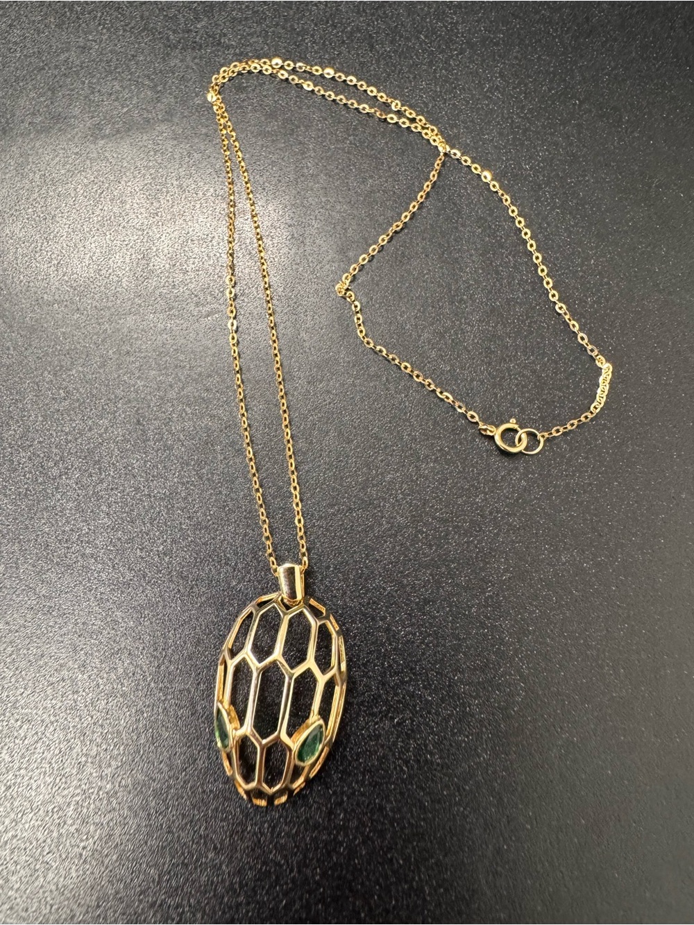 18K Real Gold Attached Necklace